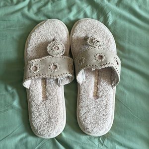 Jack rogers fuzzy sandals